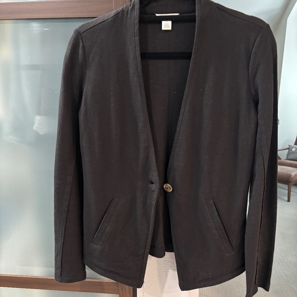 Caslon One-button Knit Blazer - Black XS - Picture 4 of 10